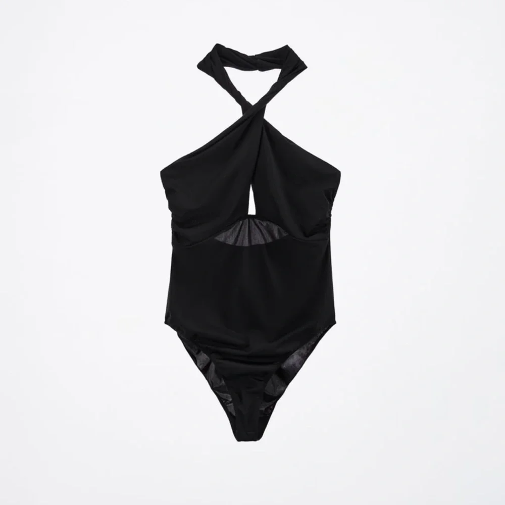 ZARA SLIT DRAPED BODYSUIT
BLACK - Picture 3 of 5